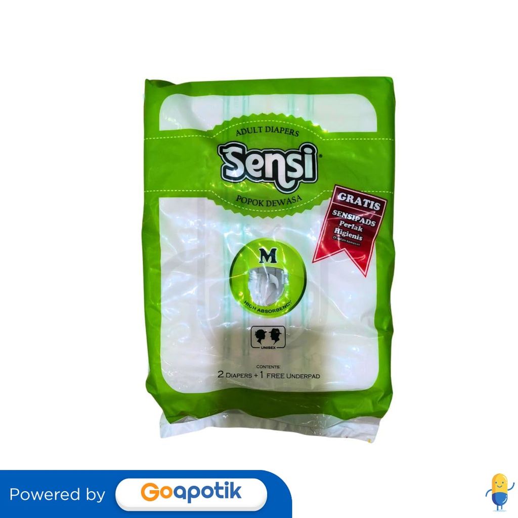 Sensi Popok Dewasa M 2 + 1 Free Underpad