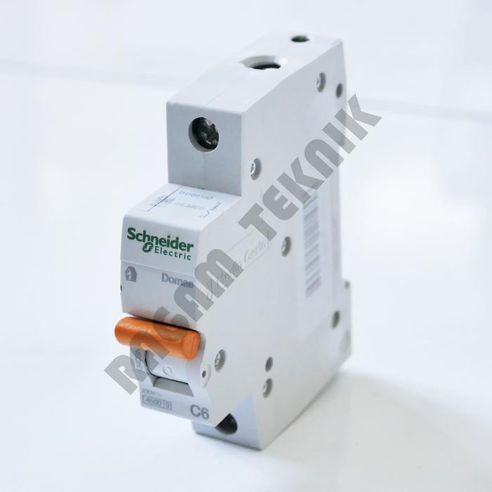Mcb schneider 6A C6 merlin gerlin domae Stut Listrik orange