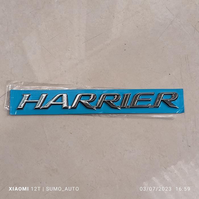 satu biji emblem tulisan HARRIER emblem harrier toyota harrier