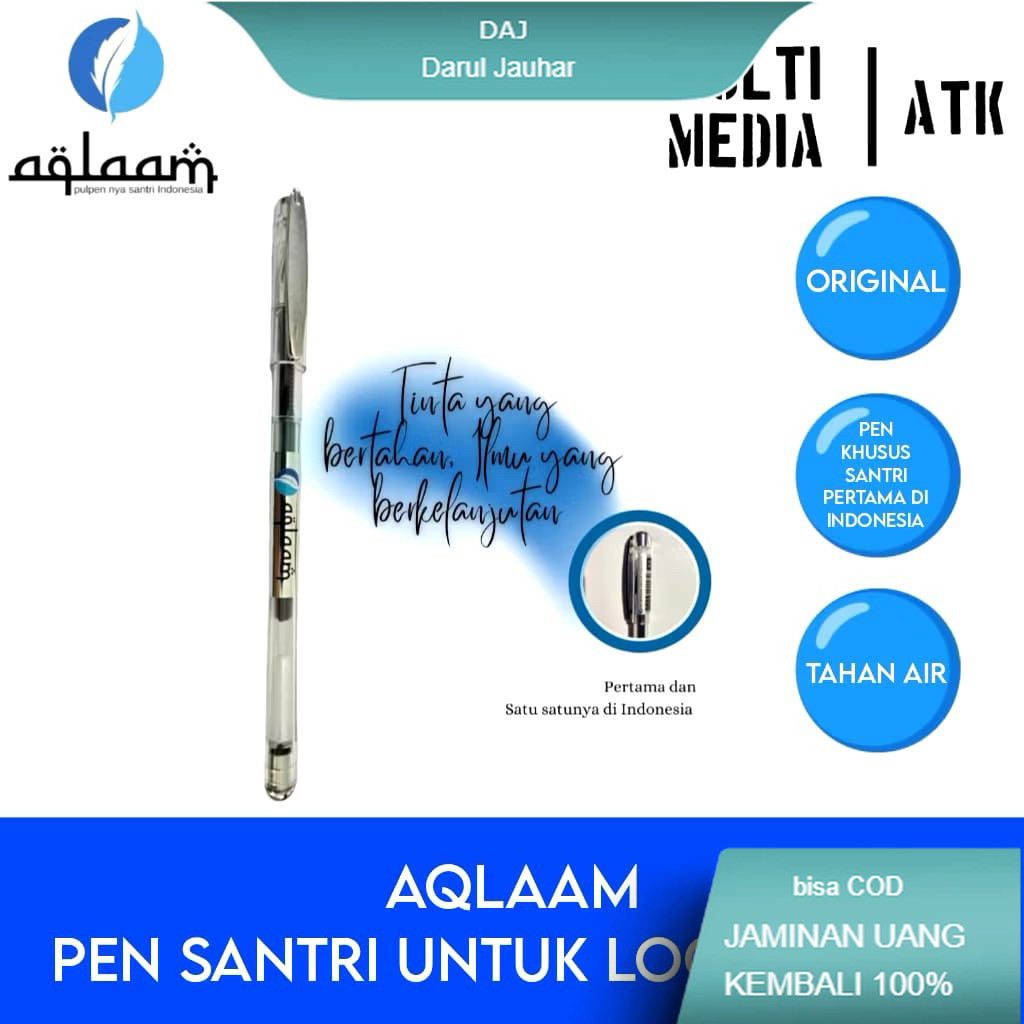 Pulpen Santri Aqlaam / Bolpoin Murah / Pena Aqlam / Pulpen Untuk Logat Jawa 0,3 mm