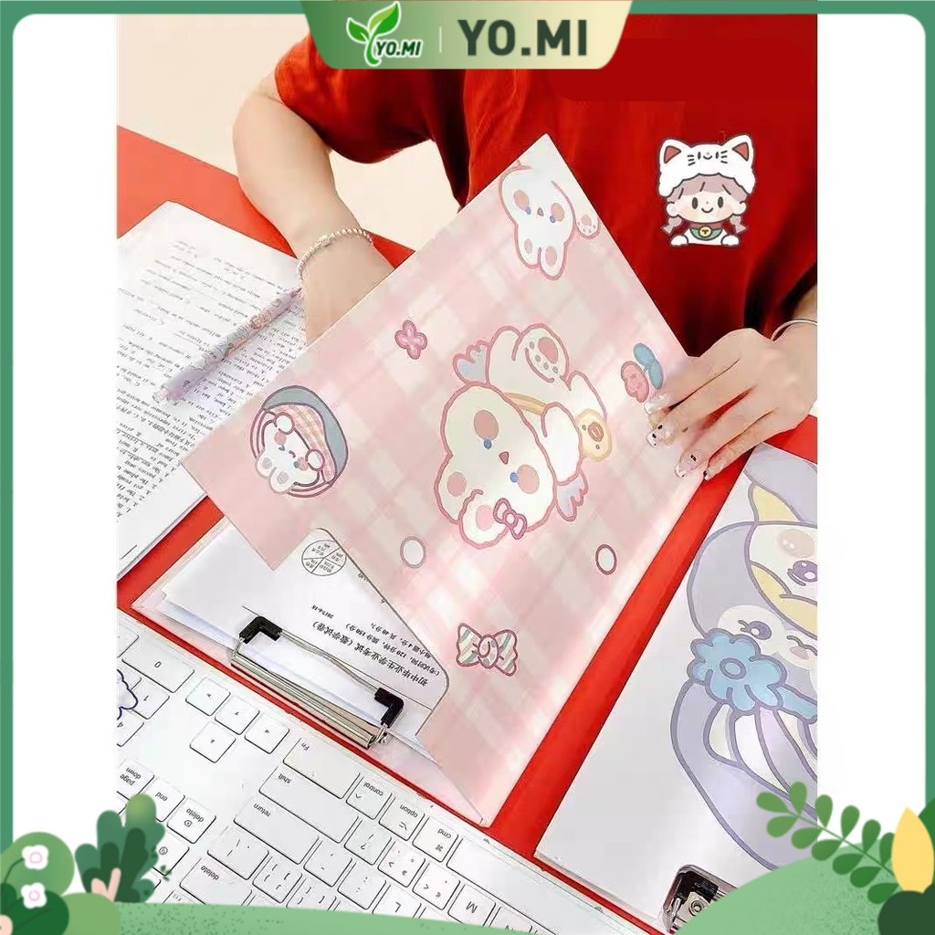 Organizer Ujian Siswa A4 Folder Papan   Bertema Kartun Perlengkapan Belajar Multifungsi Organizer Uj