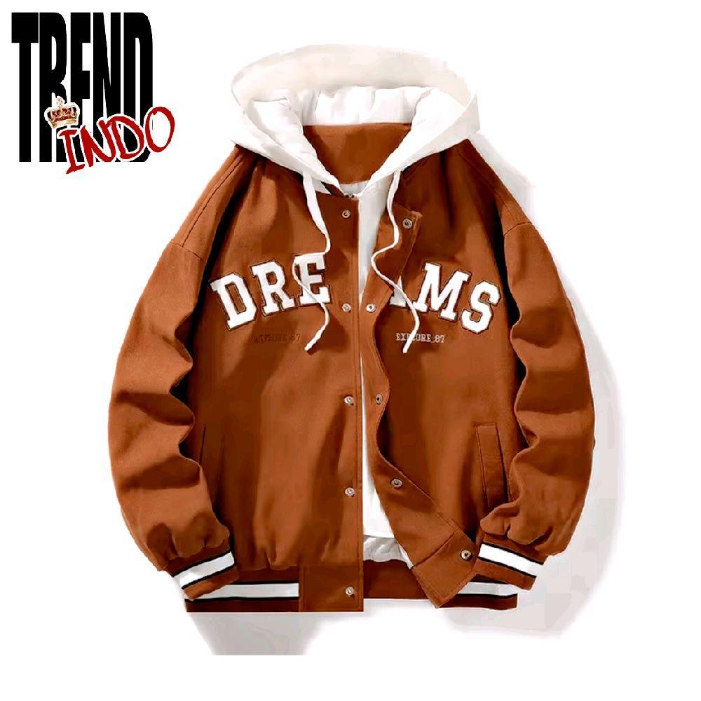 Jaket Anak Cowo Cewe DREAMS usia 1 - 18 Tahun Jaket Anak Laki-laki Perempuan kombinasi warna Kunyit 