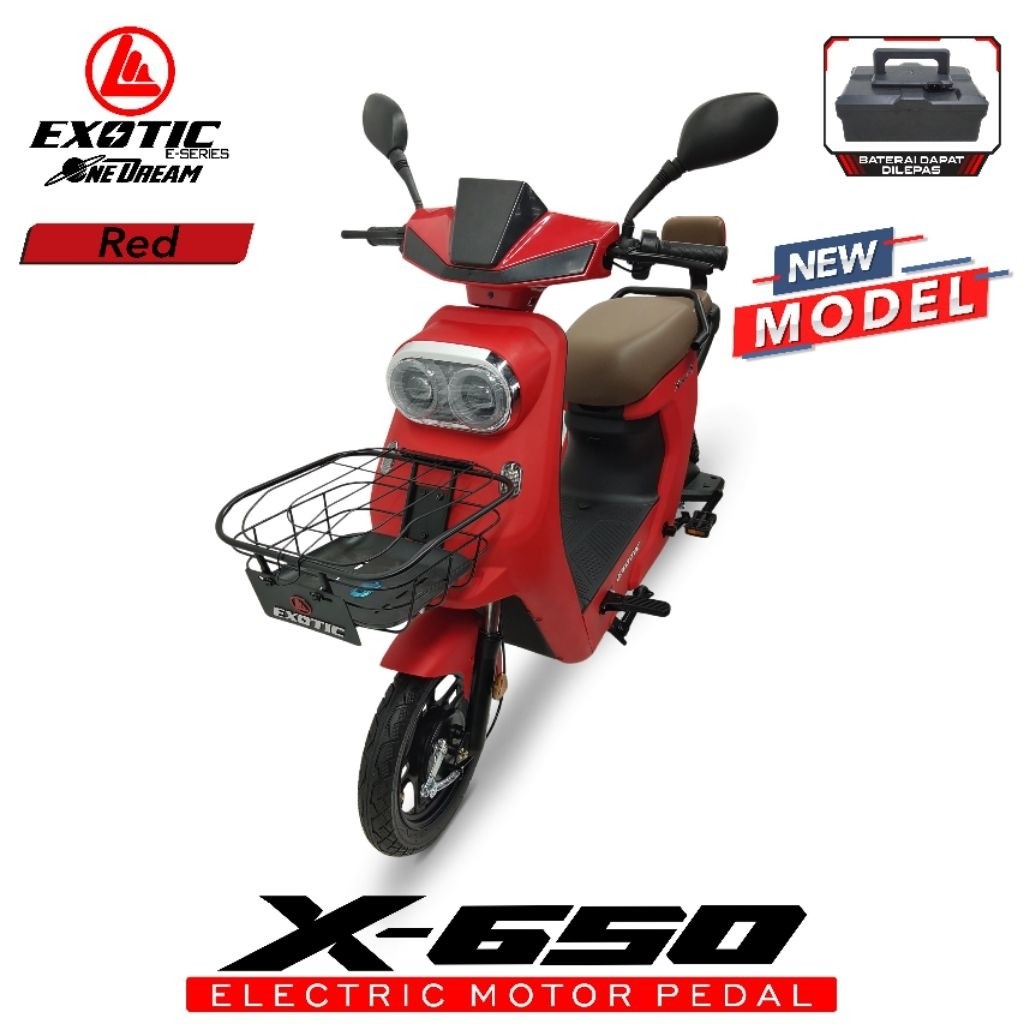 Promo Termurah Polll SEPEDA LISTRIK NEW EXOTIC X650 2025 GARANSI RESMI, LANGSUNG KIRIM 100% AMAN