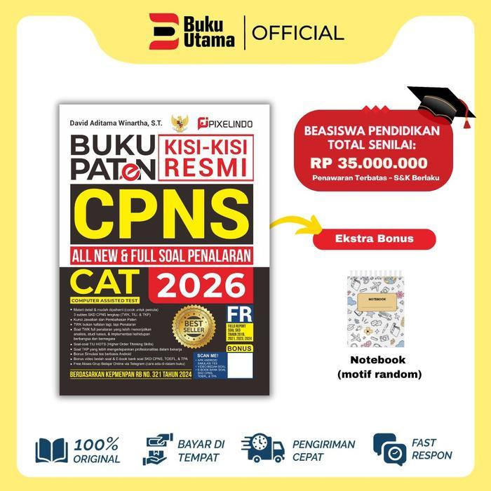 Sketch Book BUKU PATEN TES CPNS CAT TAHUN 2026 [ALL NEW & FULL SOAL PENALARAN] Disertai Pembahasan S