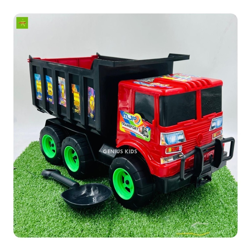 GENIUS KIDS MAINAN MOBIL TRUK SAMPAH / DUMP TRUK BIG / TRUK PASIR BESAR