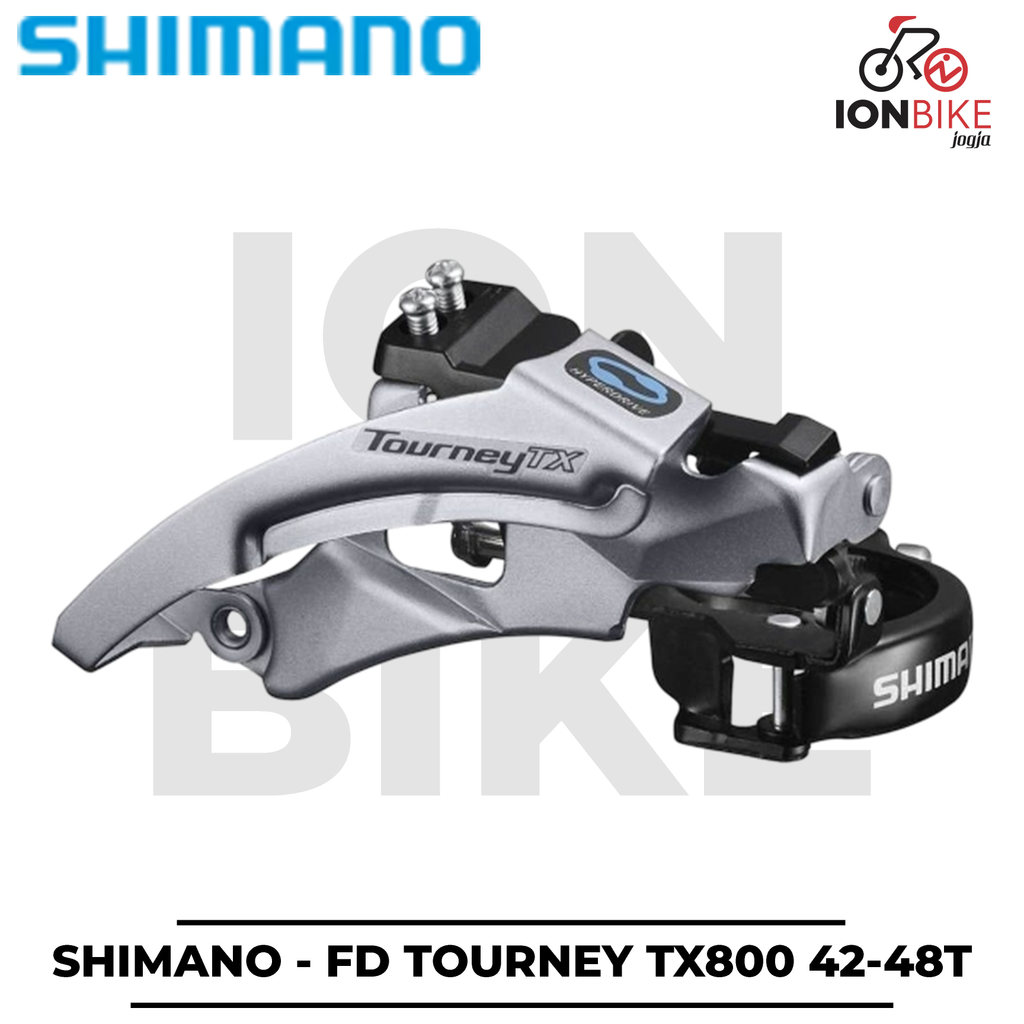 FD Shimano Tourney TX800 3 Speed Triple Top Swing Dual Pull Max 48T TX-800 42T 42 48 T Tarikan Atas 