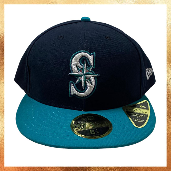 Topi New Era MLB Seattle Mariners Onfield USA Low Profile 59FIFTY Fitted Hat Rare Size Original