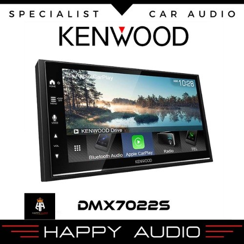 Head Unit Double Din KENWOOD DMX7022S BT Apple Carplay Android Auto ORIGINAL KENWOOD INDONESIA