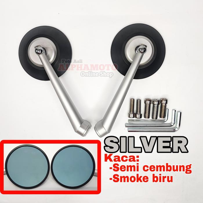 SPEEDLAB Spion bulat replika rizoma class w175 xsr 155 vespa primavera scoopy - SILVER