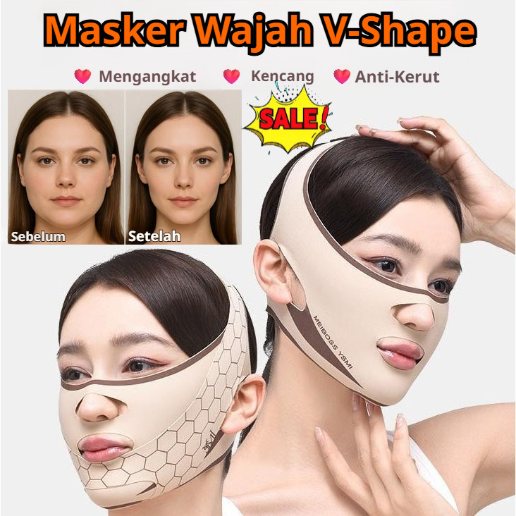 [V-Shape Instant/Anti-Kerutat]Masker Tidur V-Line Kencangkan Rahang & Kurangi Garis Halus Masker Waj
