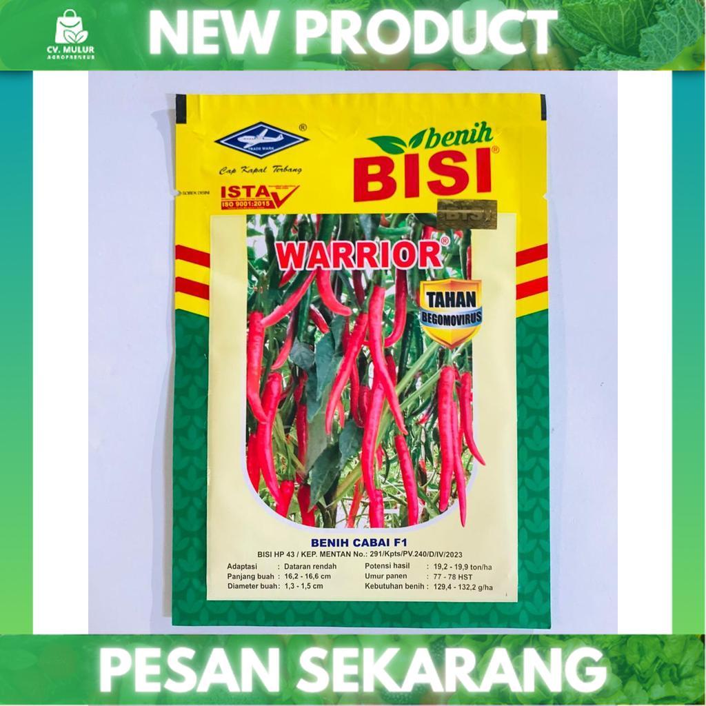 Benih cabai besar WARRIOR F1 isi 2250 biji tahan begomovirus dari BENIH BISI