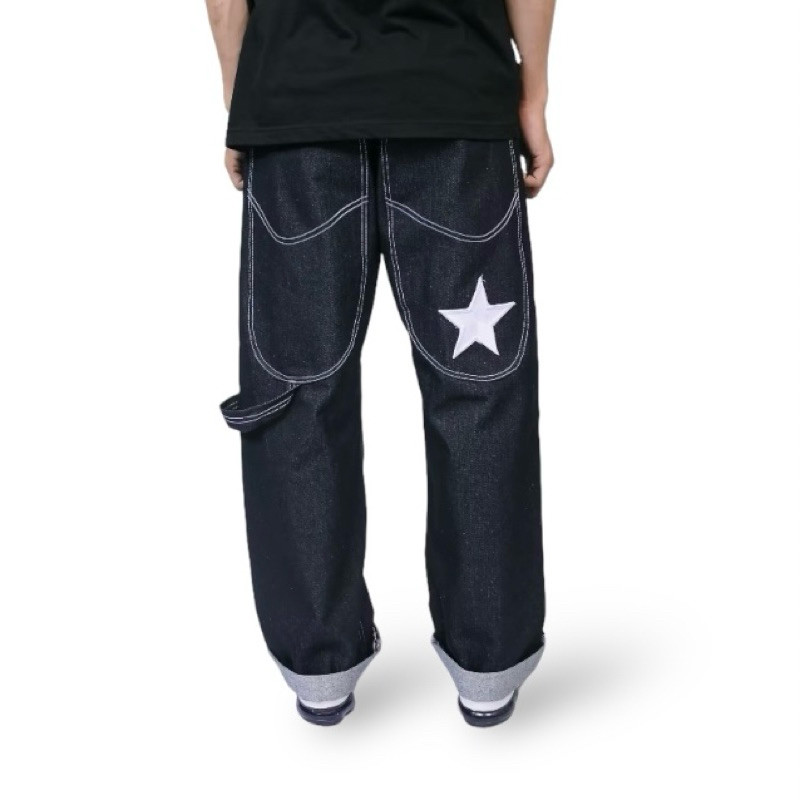 Celana carpanter jeans y2k big pocket | jeans buggy gombrong unisexs series y2k