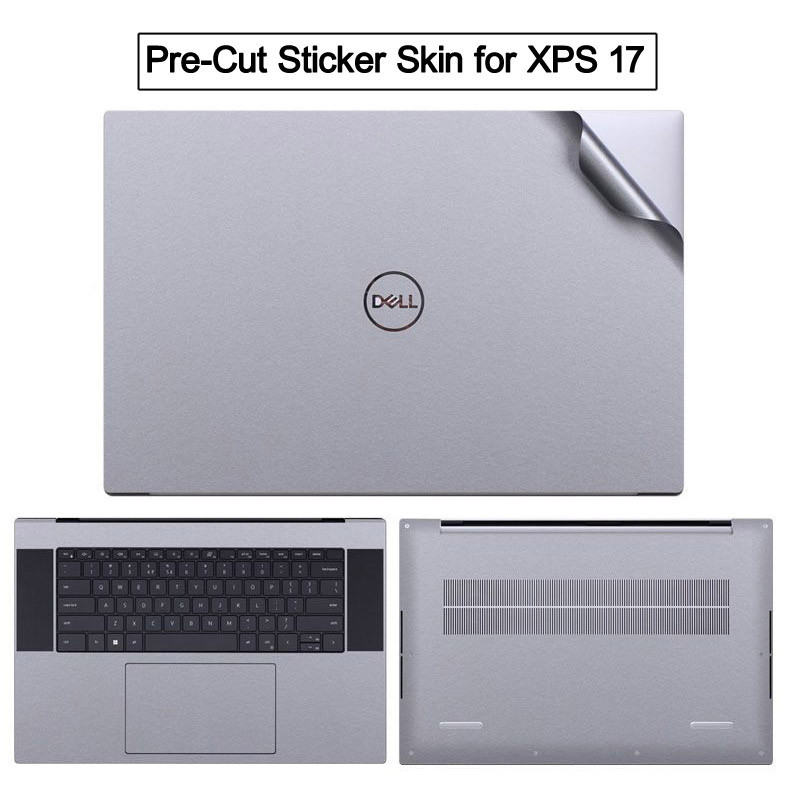 PreCut Laptop Protective Sticker Skin Anti Fingerprints Cover Film for Dell XPS 17 9700 9720 9730 97