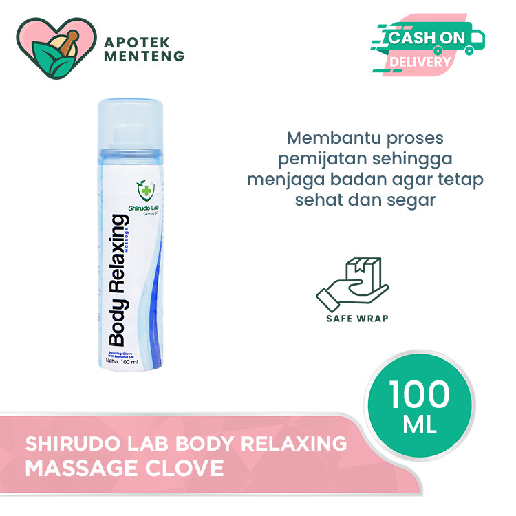 Shirudo Lab Body Relaxing Massage Spray Clove 100 ml - Body Relaxant Relaksasi Otot