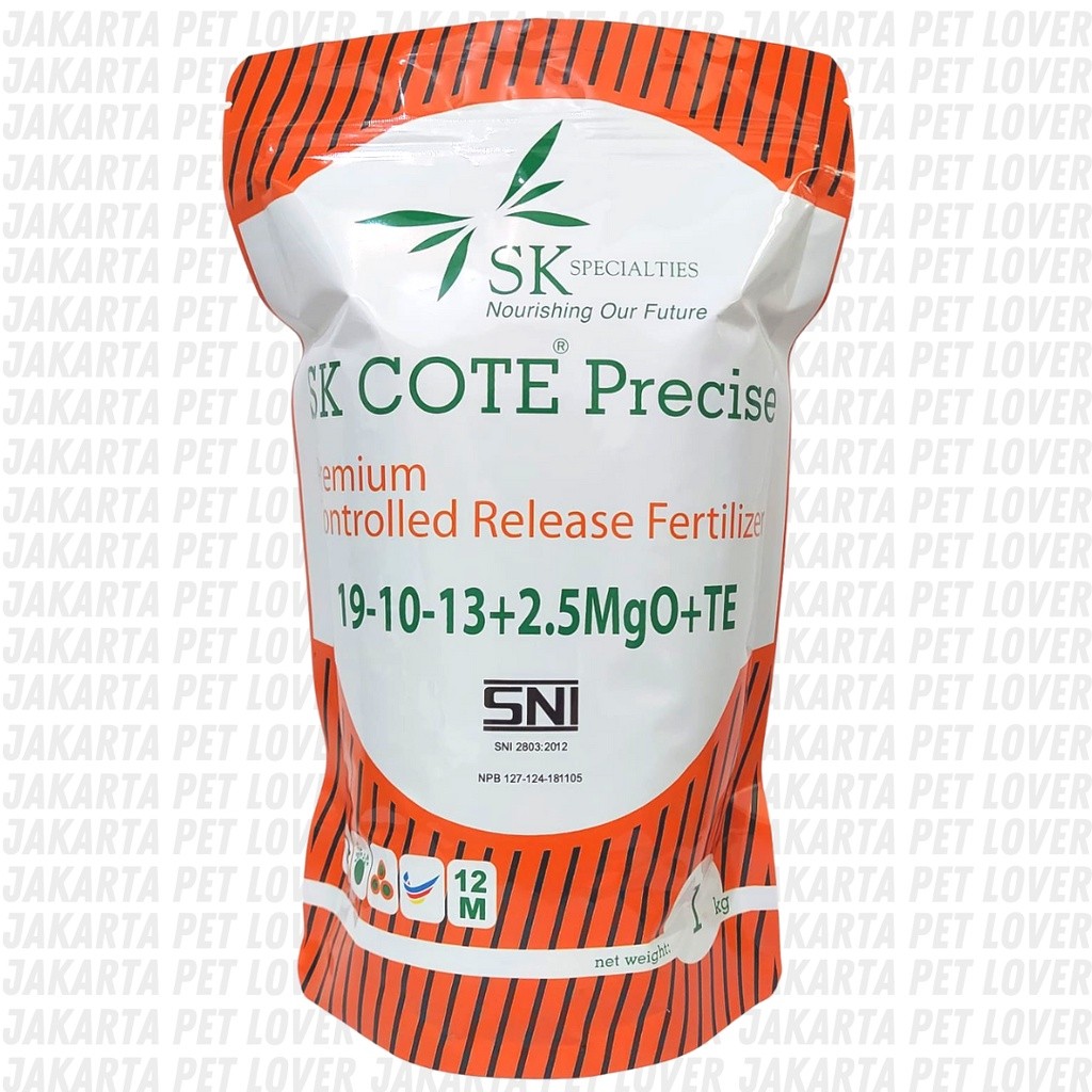 Pupuk Premium Sk Cote 1 KG Kemasan Asli Pupuk Tanaman Hias Sejenis Osmocote Merah SR 19-10-13 Slow r