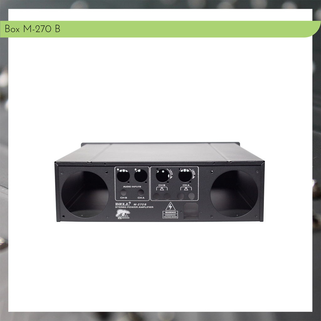 Box Power Amplifier M-270B M 270 B 270B BELL Casing Kosongan 10A 10 A