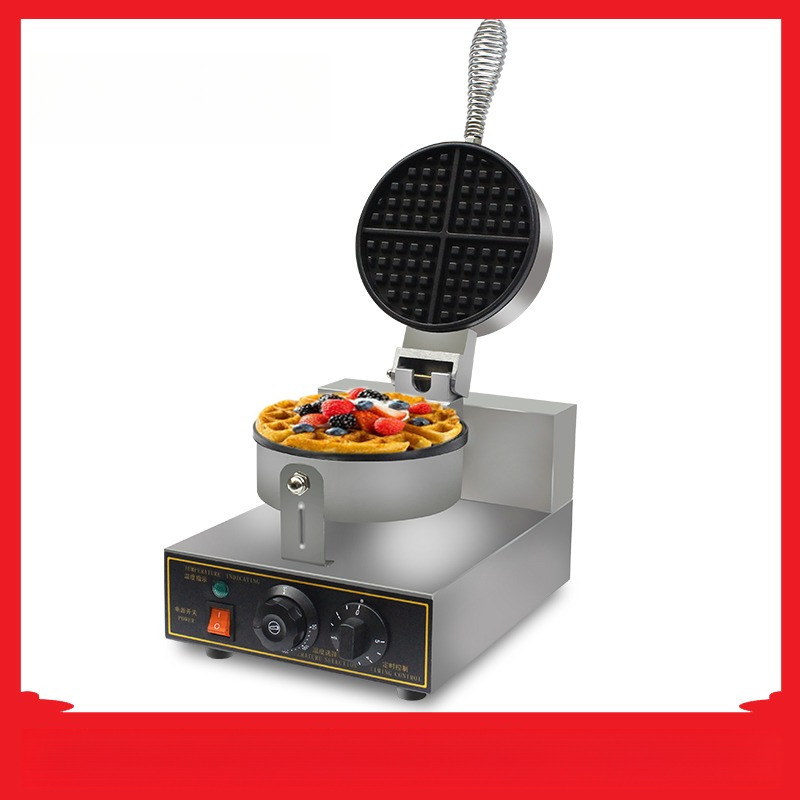Electric Waffle Machine Stainless Steel Nonstick Waffle Maker Egg Roll Waffle Iron Baker Muffin Toas