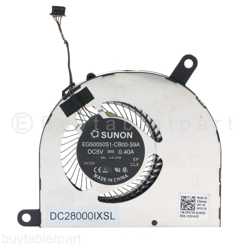 XYG NEW CPU Cooling Fan For Dell Latitude 5480 E5480 5490  0P5F39 P5F39.