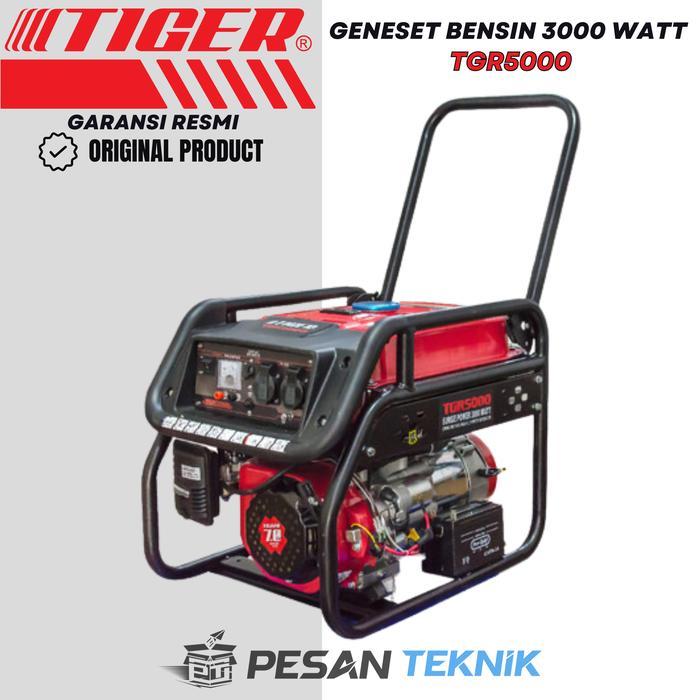 Mesin Genset Bensin 3000 Watt Generator TIGER TGR5000