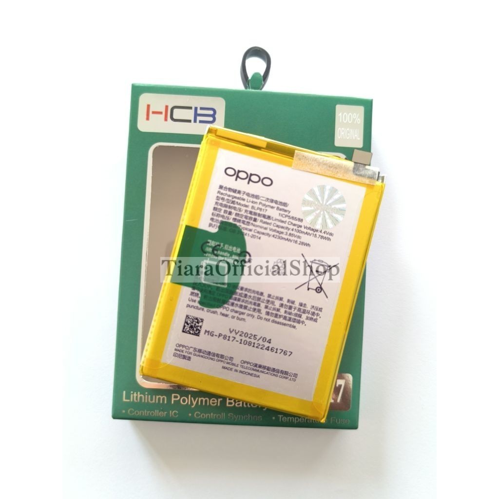 HCB Original 100% Baterai OPPO A15S CPH2179 / A15 Cph2185 / A16K / A16E BLP817 GARANSI 6 BULAN GANTI