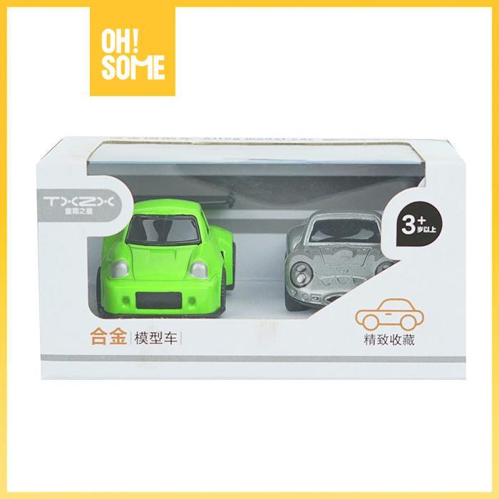 OHSOME - Mainan Pajangan Mobil TXZX Alloy Bee Car Isi 2 TX1300-16C