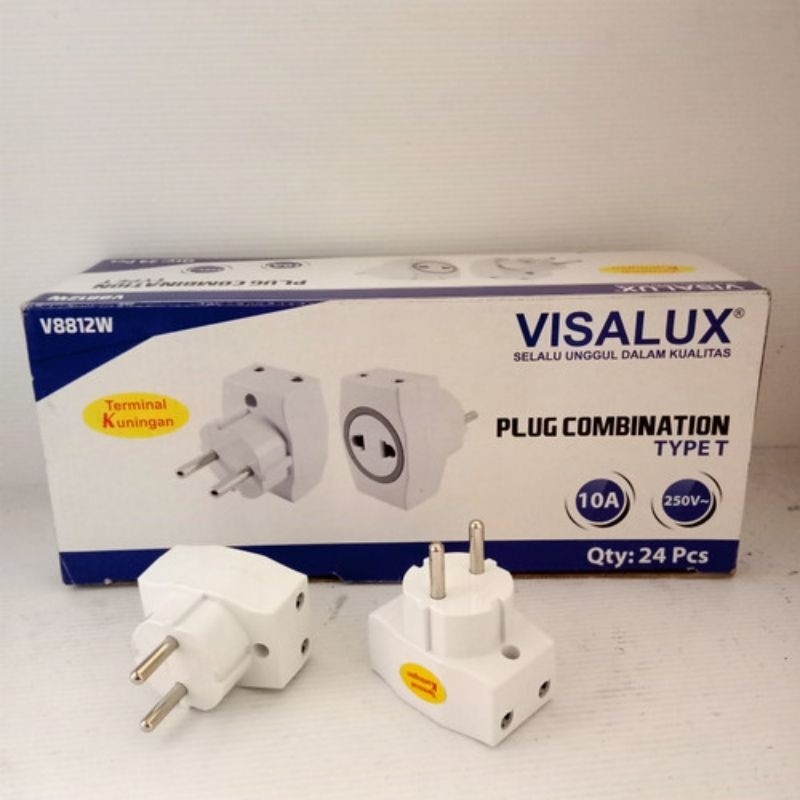 Steker T Multi Visalux / Steker T arde/Sambungan T/colokan T multi Visalux