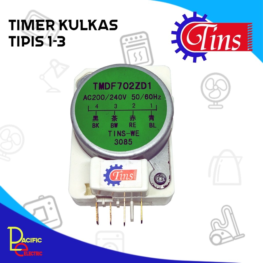 TIMER KULKAS 1-3 TIPIS TIMER KULKAS 2 PINTU POLYTRON DEFROST TIMER KULKAS POLYTRON