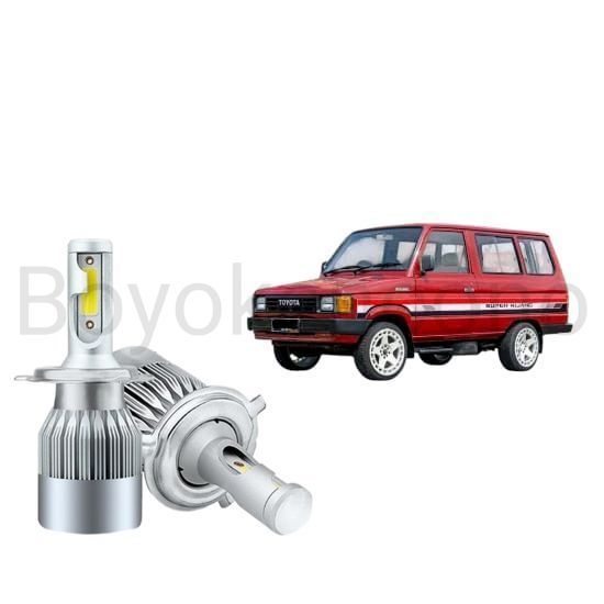 2pcs Lampu Utama LED H4 COB 36Watt Mobil Toyota kijang Super Byk