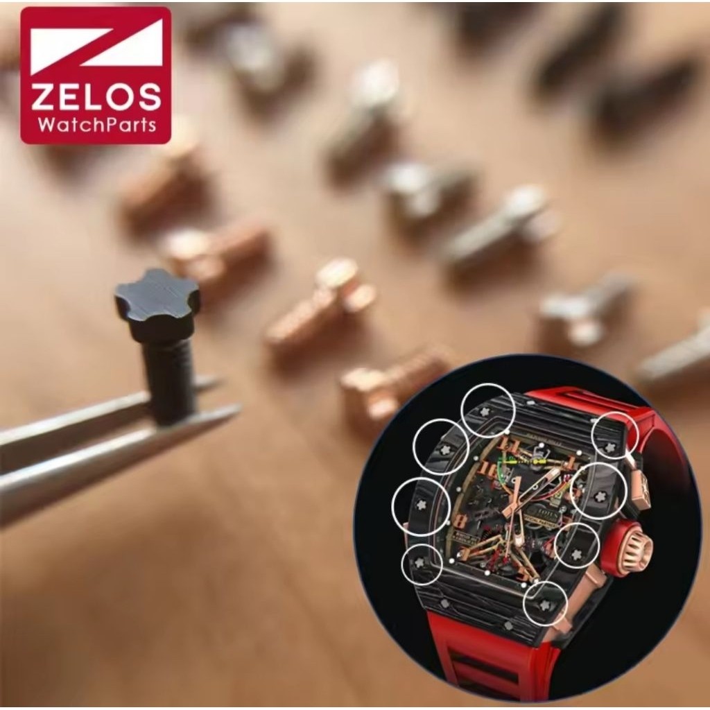 Baut Skrup Body Jam Tangan RM Richard Mille Segi 5