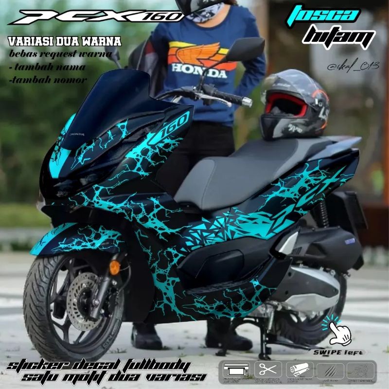 decal sticker full body PCX 160 motif elegan custom