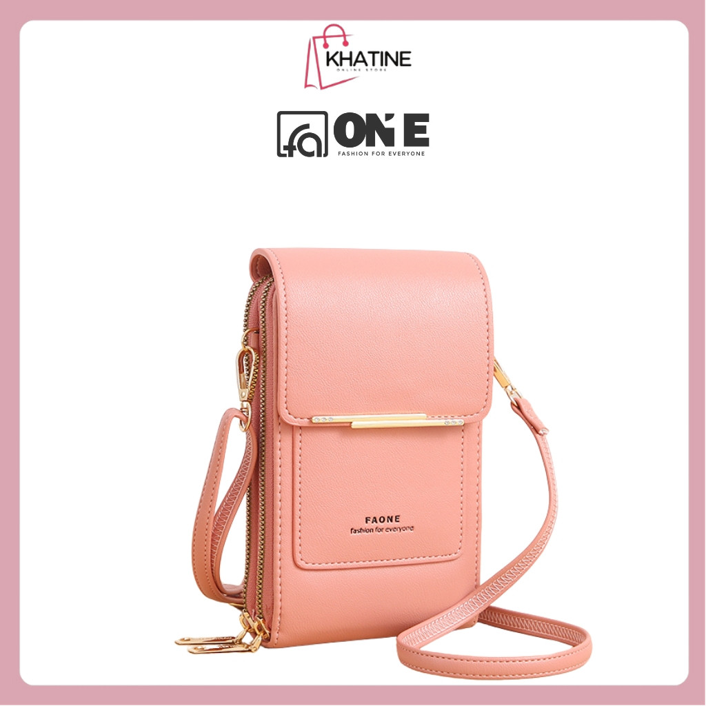 KHATIN (F344) Tas Selempang Wanita / Dompet HP Trendy / Tas Remaja Kekinian / Terbaru / Premium Impo