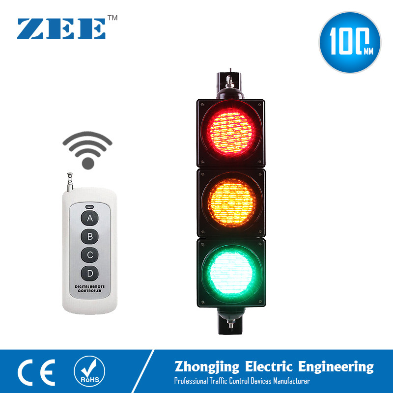 4 in 100mm IR remote control Traffic Light Controller LED Traffic Light Simplified Traffic Controlle