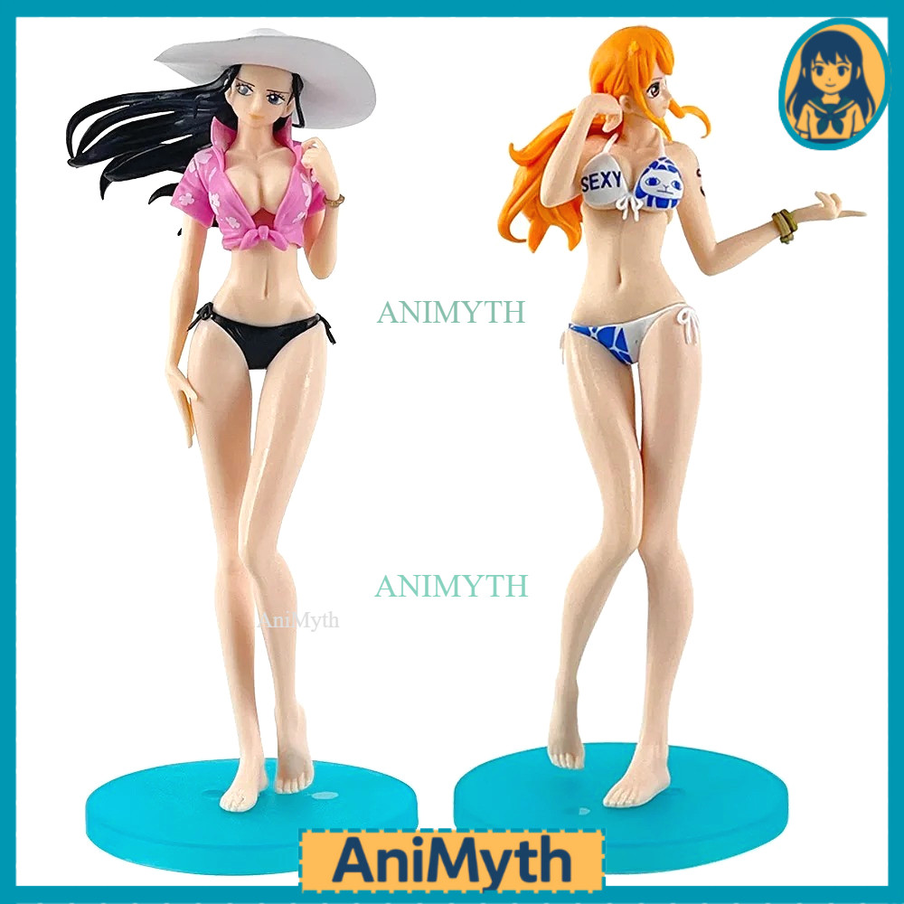 Action Figure One Piece Nami & Nico Robin Splash Style Figure Anime Pajangan