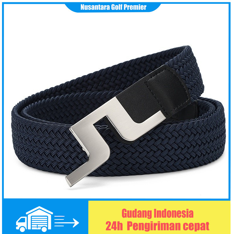 JL Baru golf elastis tenunan sabuk laki-laki dan perempuan trendi sabuk
