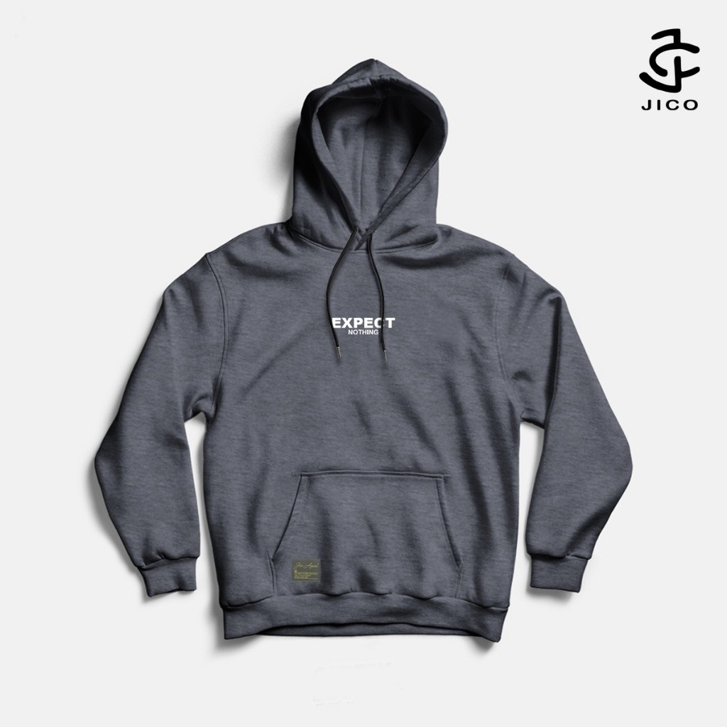 ZUKIMIMO - Jaket Hoodie List Expect Nothing Original Unisex Size M - XXL