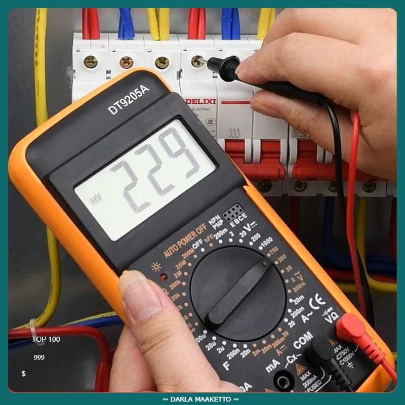 RICHMETERS Pocket Size Digital Multimeter - DT9205A