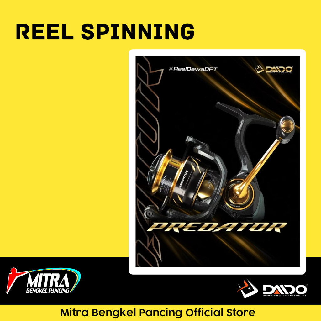 Reel Daido Predator 1000HS - 3000HS Saltwater Reel Pancing Original