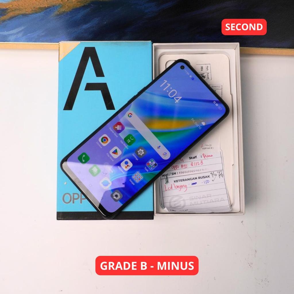 OPPO A95 8/128 GB GRADE B - MINUS HP SECOND ORIGINAL SINAR MUTIARA CELL
