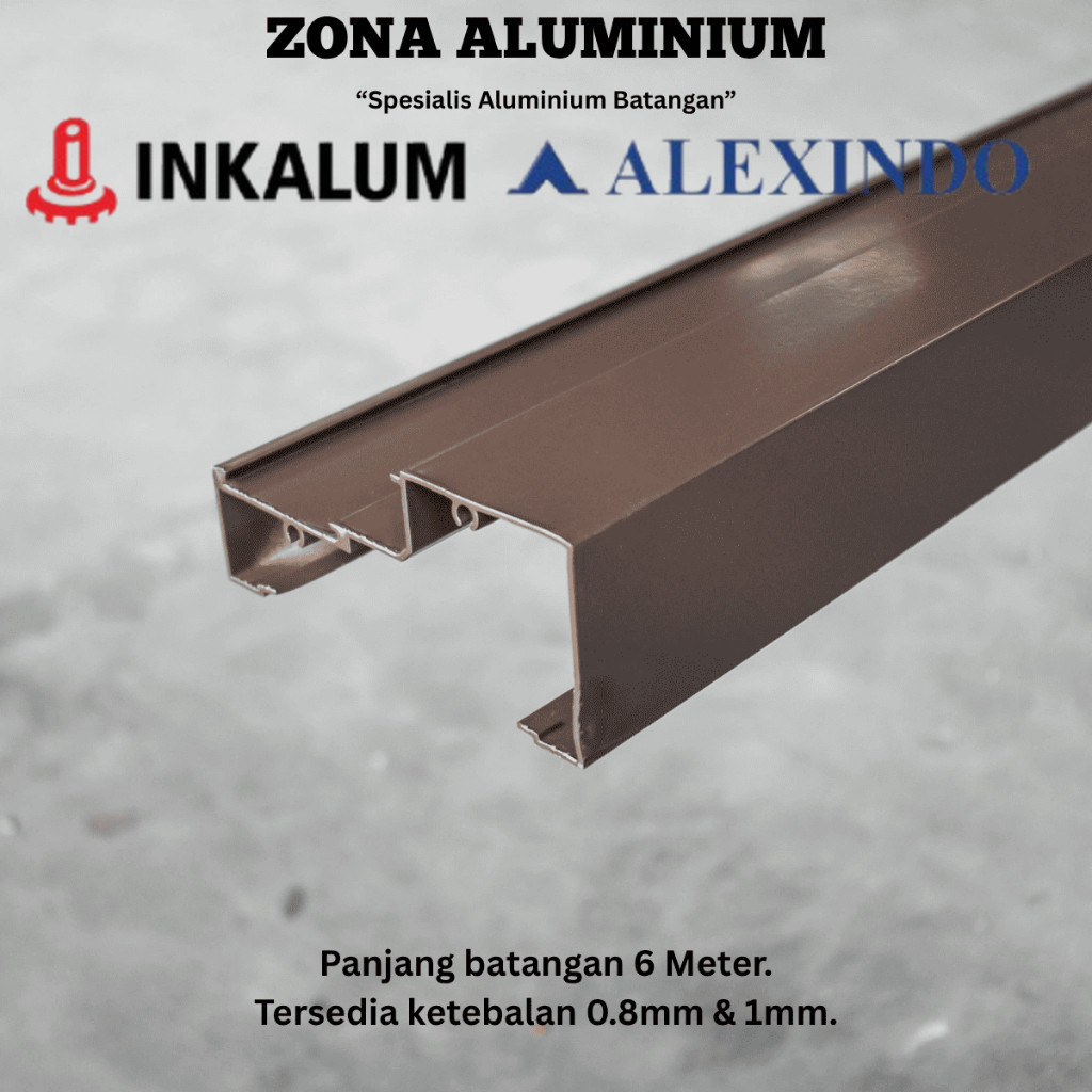 INKALUM ALEXINDO Aluminium Batangan 60558 Kusen Z Sekrup 4 Inch