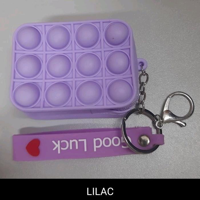 dompet koin pop it gantungan dompet pop it ungu 2023