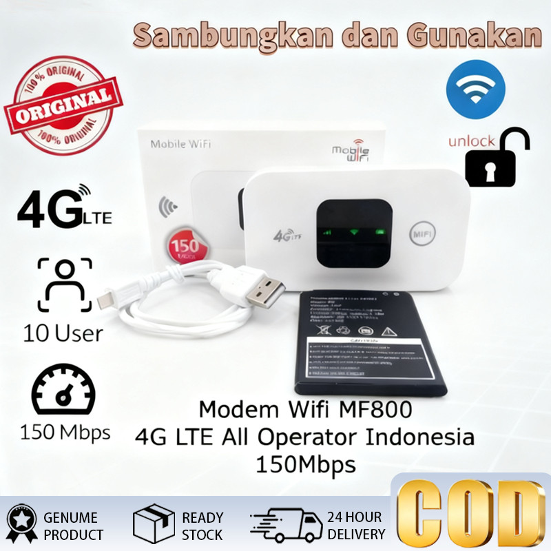 COD Mifi Modem Wifi 4G Unlock Operator Perdana Telkomsel 150 Mbps 4G Portable Mobile Wifi Usb Mobile