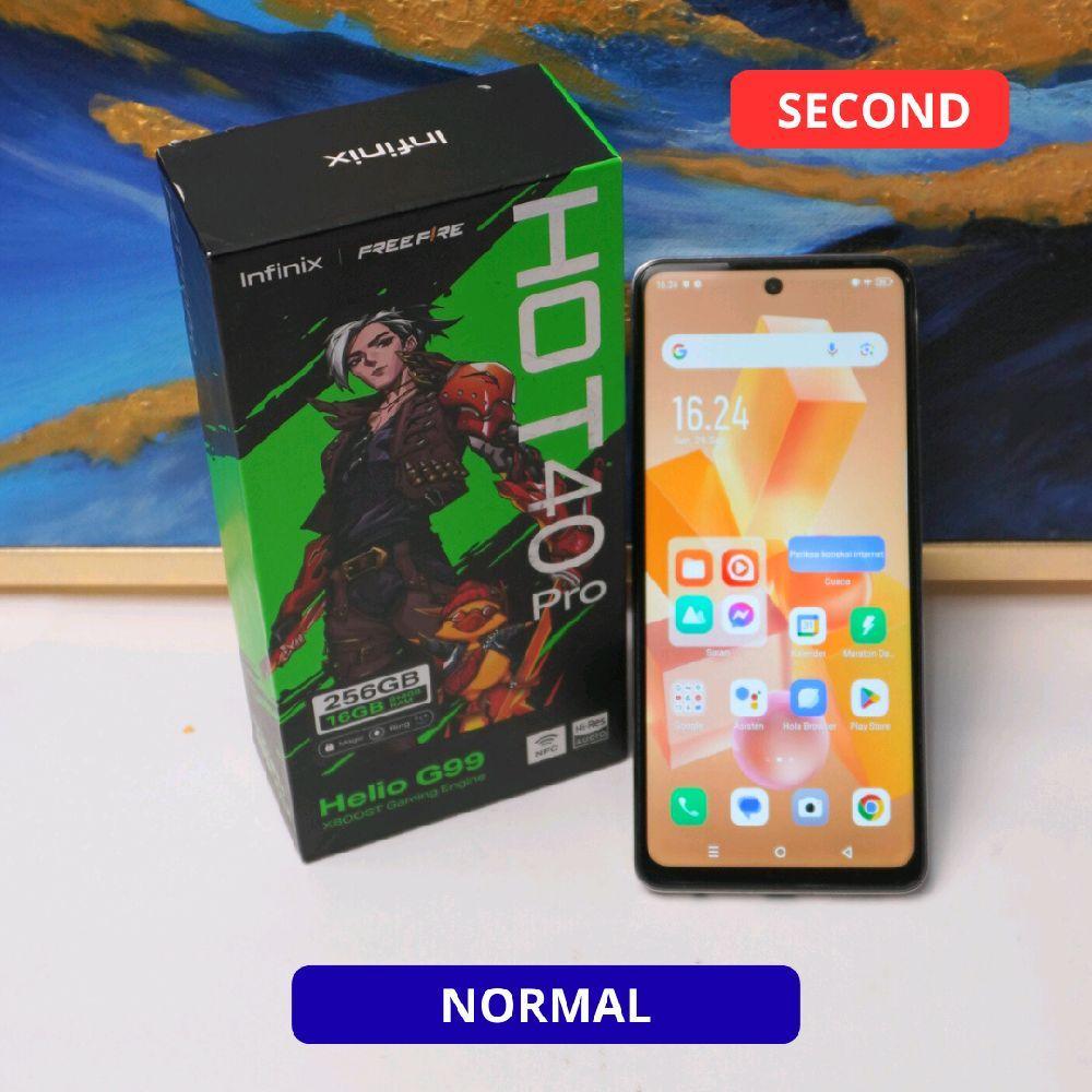 INFINIX HOT 40 PRO 12/256 GB HP SECOND ORIGINAL SINAR MUTIARA CELL