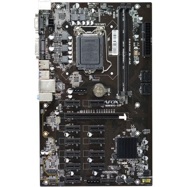 AFOX B250 BTC 12 Slot - DDR4 LGA1151 Mining Motheoard - No Box