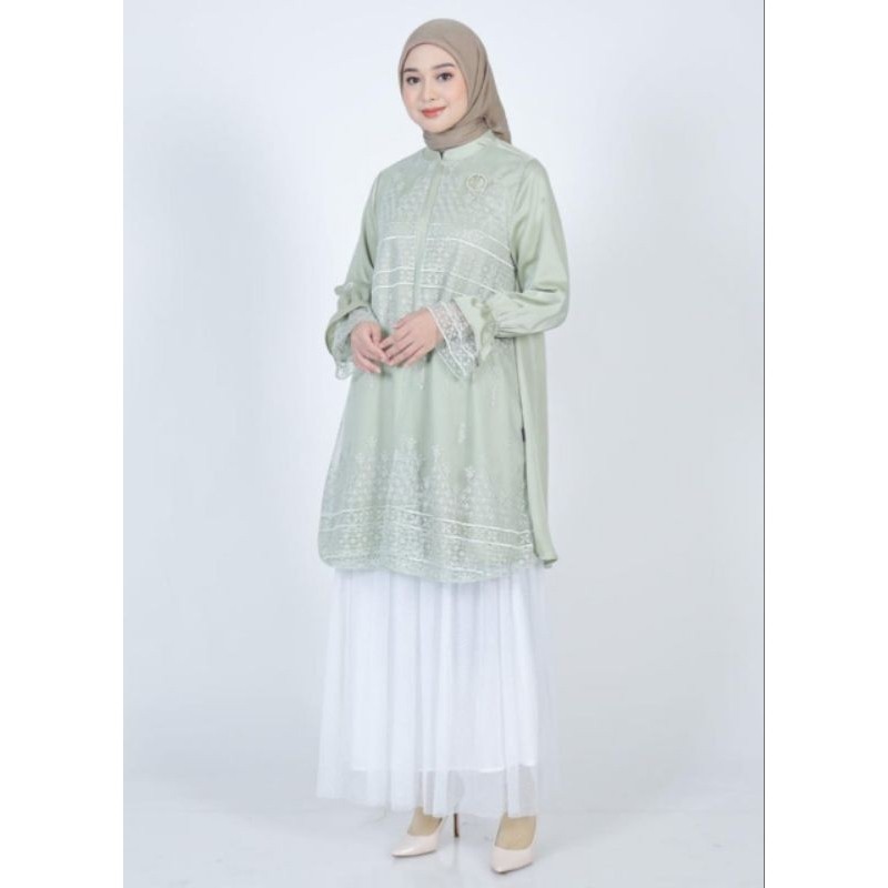 Tunik Layer Lace Al Bukhara Elzatta Batik Renda S-2XL