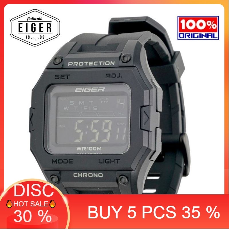 Jam Tangan Digital Karlskoga Eiger 10 ATM Water-Resistant