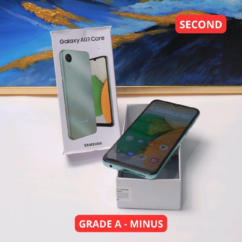SAMSUNG A03 CORE 2/32 GB GRADE A - MINUS HP SECOND ORIGINAL SINAR MUTIARA CELL (18459)