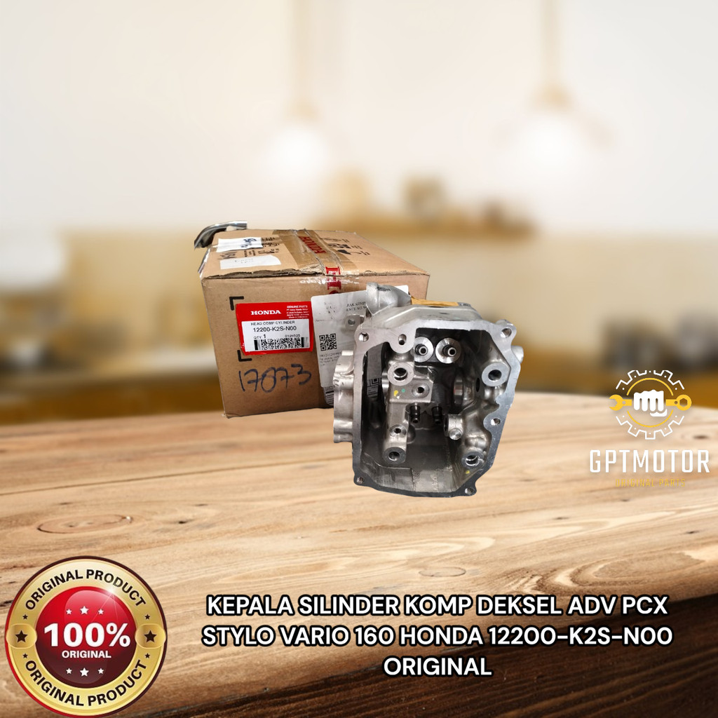 KEPALA SILINDER KOMP DEKSEL ADV PCX STYLO VARIO 160 HONDA 12200-K2S-N00 ORIGINAL