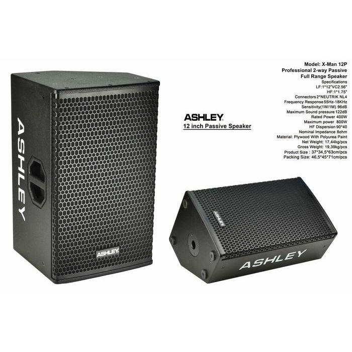 SPEAKER PASIF ASHLEY X-MAN 12P SPEAKER PASSIVE ASHLEY 12 INCH X-MAN12P