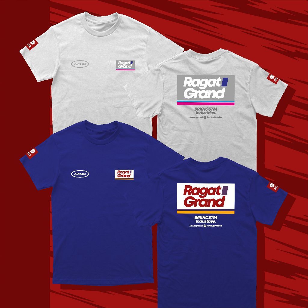 KAOS RAGAT GRAND C-SERIES RAGAT ASTREA GRAND KAOS RACING  S M L XL XXL KAOS PRIA WANITA Combed 30 S
