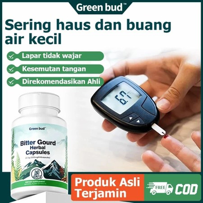 Green Bud Bitter Gourd – Kapsul Herbal untuk Gaya Hidup Sehat & Seimbang/Green Bud Kapsul Herbal/COD